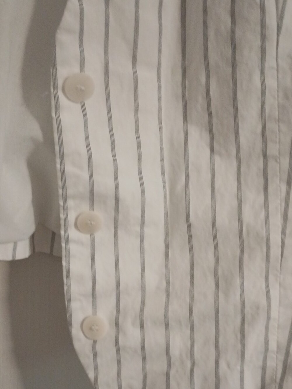 Zara White Pinstripe Tie-back Vest - Picture 6 of 10